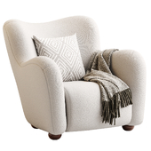 Le Tuco Shearling Accent Chair by Athena Calderone