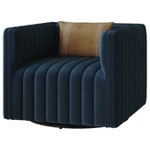 Brandt upholstered swivel armchair