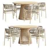 Kilt chair and jeanette table
