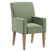 OM chair Borgen with armrests and piping Kalibroom