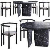 Dining table Bourbon and Chair Arzamas by Corner Design