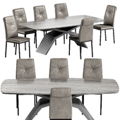 Dining chair Migra and table Nettuno Attico