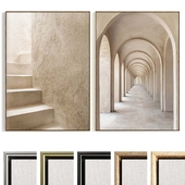 Plaster Two Photo Frame B-691