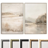 Plaster Two Photo Frame B-693