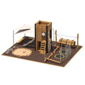 Playground with a tower
