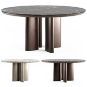Poliform Adrien round table metal base