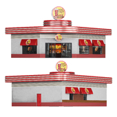 Fast food cafe building