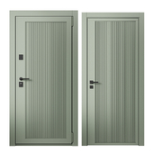 Entrance door and interior door 28