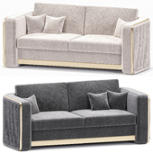 Sofa Couch Dreisitzer Sofa Furniture Luxus Sofas Couchen Metall Textil