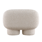 Pouf 101 Copenhagen Big Foot Bench, Petit - Bouclé