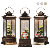 New Year's lantern - snow globe
