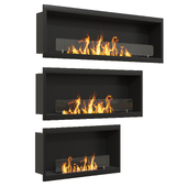 Fire inbuilt bioethanol einbaukamin inside