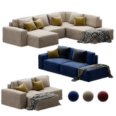 Modular sofa Eten Vertical Milk