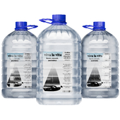 set of five-liter bottles