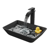 Bathroom sink with mixer