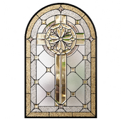 Church stained glass window "Cross" 4