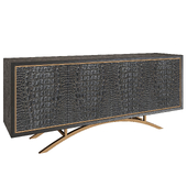 JOHN-RICHARD GREYSTOKE SIDEBOARD in crocodile leather