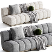 Granvia Taupe Boucle Modular Sofa, 3-Seater Sofa