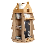 Children's Rotating Bookshelf