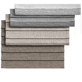 Roman blinds tweed herringbone pattern wide / Roman blind 015