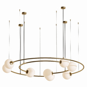 PLANETARY Ring Gold Chandelier