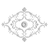 Rosette with stucco molding, set No. 120