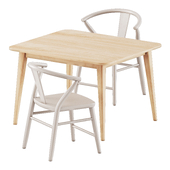 Crescent Chairs and Crescent Table