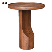 Solid walnut end table, Stigido