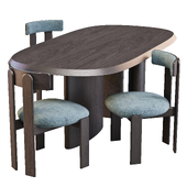 Dining Set: Bonaldo (Padiglioni Table and Pi Chairs)