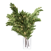 Fir tree branches in a vase