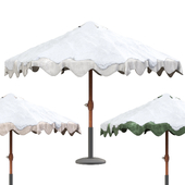 scalloped snow parasol