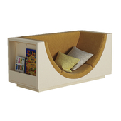 Arched Reading Nook with Bookcase by Eva Chen & West Elm