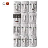 Decorative panel Masks