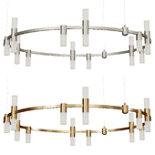 Aur Tube Duo Chandelier