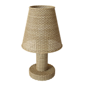 Wicker table lamp