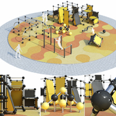 Children's play park complex. Playground
