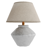 Zara home small table lamp with earthenware base