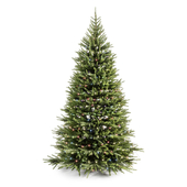 Christmas tree with a garland