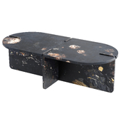 Dantone Home, Portal Black Marble Table Large