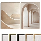 Plaster Two Photo Frame B-695