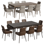 YACHTLINE Twiggy Table, Chelsea Chairs