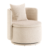 Cole Swivel Chair Beige