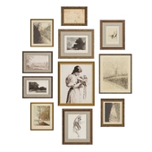 Set of classic paintings 73