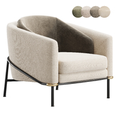 Fil Noir Armchair by Minotti