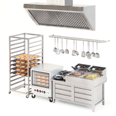 Commercial Kitchen Set 01