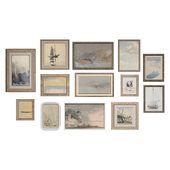Set of classic paintings 76