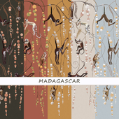 Designer wallpaper MADAGASCAR pack 5