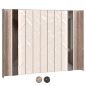 Wall panel with mirrors