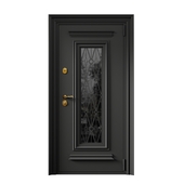 Entrance door with double glazing to cottage 37