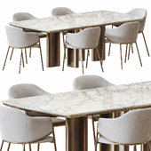 Dill Dining chair, Adrien Table
